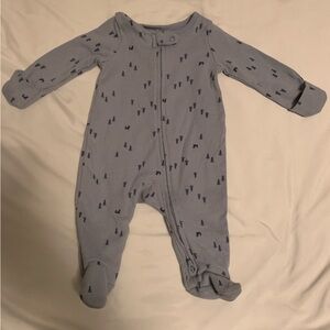 Carter's Blue Patterned Footie